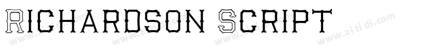 Richardson Script字体转换